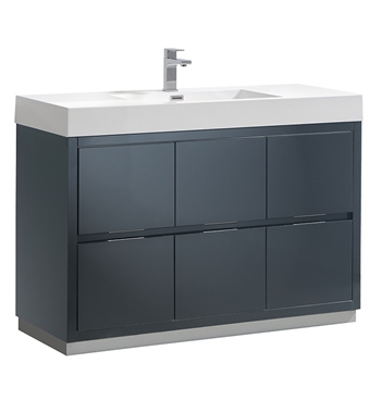 Fresca Valencia 48" Dark Slate Gray Free Standing Modern Bathroom Vanity