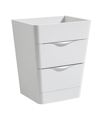 Fresca Milano 26" Glossy White Modern Bathroom Cabinet