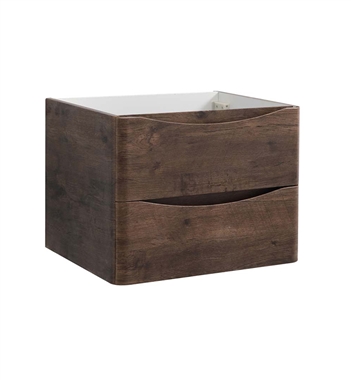 With its stylish Rosewood finish, the Fresca Tuscany Wall Hung Modern Bathroom Cabinet adds a contemporary touch to any bathroom. The cabinet offers great storage with soft-closing drawers, just perfect for organizing all of your daily essentials. The dra