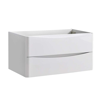 Fresca Tuscany 36" Glossy White Wall Hung Modern Bathroom Cabinet