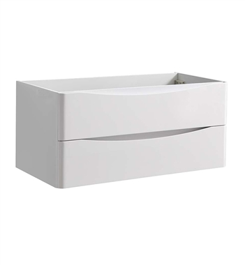 Fresca Tuscany 40" Glossy White Wall Hung Modern Bathroom Cabinet