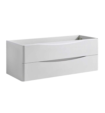 Fresca Tuscany 48" Glossy White Wall Hung Modern Bathroom Cabinet