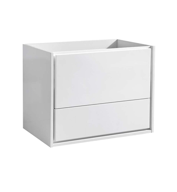 Fresca Catania 30" Glossy White Wall Hung Modern Bathroom Cabinet