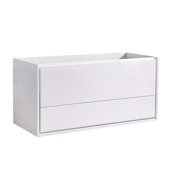 Fresca Catania 48" Glossy White Wall Hung Modern Bathroom Cabinet