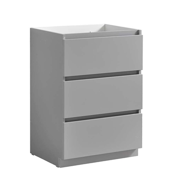 Fresca Lazzaro 24" Gray Free Standing Modern Bathroom Cabinet