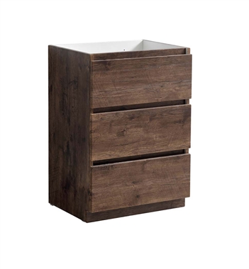 Fresca Lazzaro 24" Rosewood Free Standing Modern Bathroom Cabinet