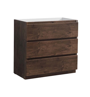 Fresca Lazzaro 36" Rosewood Free Standing Modern Bathroom Cabinet