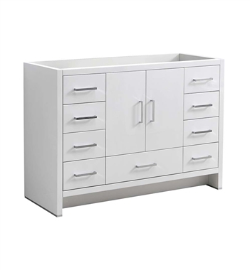 Fresca Imperia 48" Glossy White Free Standing Modern Bathroom Cabinet