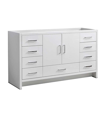 Fresca Imperia 60" Glossy White Free Standing Single Sink Modern Bathroom Cabinet