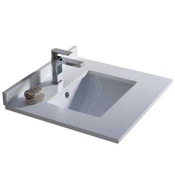 Fresca Oxford 24" White Countertop with Undermount Sink