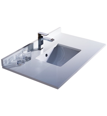 Fresca Oxford 36" Countertop with Undermount Sink in White