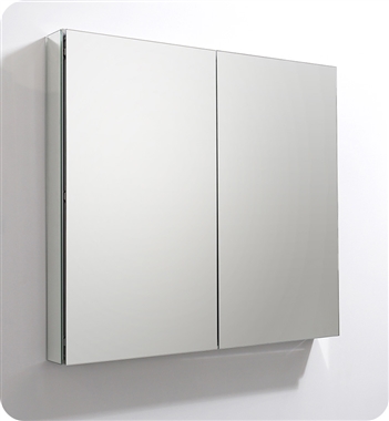 Fresca 40" Wide x 36" Tall Bathroom Medicine Cabinet with Mirrors