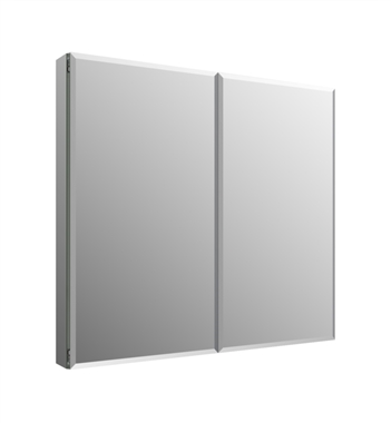 Fresca 40" Wide x 36" Tall Bathroom Medicine Cabinet w/ Mirrors, Beveled Edge