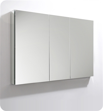 Fresca 49" Wide x 36" Tall Bathroom Medicine Cabinet with Mirrors