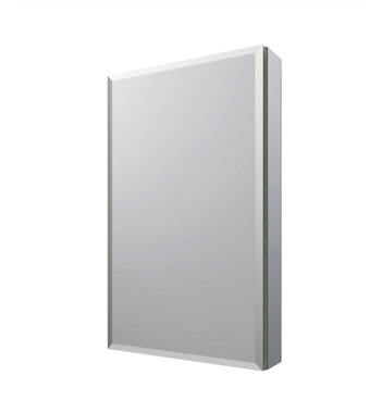 Fresca 15" Wide x 26" Tall Bathroom Medicine Cabinet w/ Mirrors, Beveled Edge