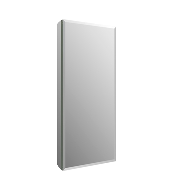 Fresca 15" Wide x 36" Tall Bathroom Medicine Cabinet w/ Mirrors, Beveled Edge