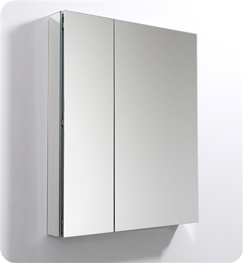 Fresca 30" Wide x 36" Tall Bathroom Medicine Cabinet with Mirrors