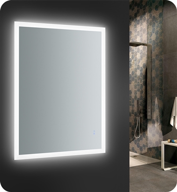 Fresca Angelo 48" Wide x 36" Tall Bathroom Mirror with LED Lighting