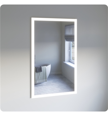 Angelo 36" Wide by 59" Tall Bathroom Mirror with LED Lighting