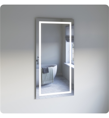 Santo 30" Wide by 59" Tall Bathroom Mirror with LED Lighting