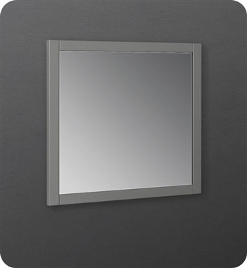 Fresca Manchester Regal 30" Traditional Bathroom Mirror in Gray Wood Veneer