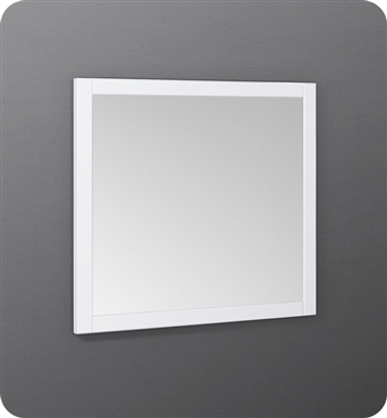 Fresca Manchester 30" Traditional Bathroom Mirror in White