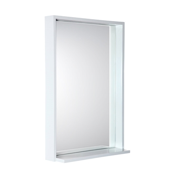 Fresca Allier 22" Mirror with Shelf in White