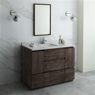 Fresca Formosa 48" Floor Standing Modern Bathroom Vanity with Mirror