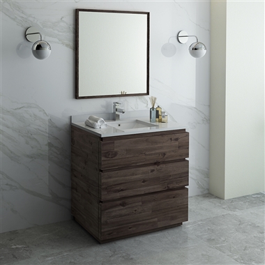 Fresca Formosa 36" Floor Standing Modern Bathroom Vanity with Mirror