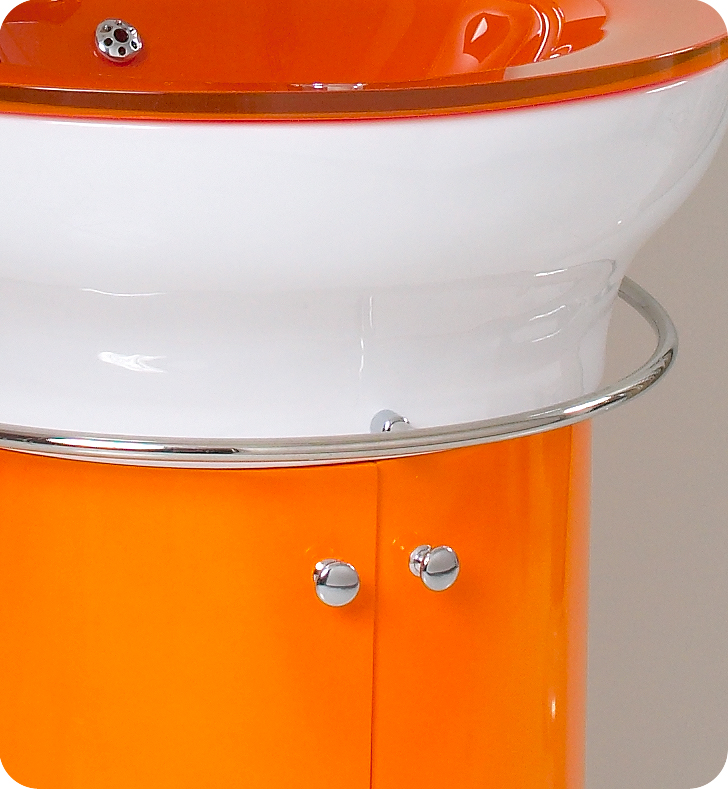 Capri Small Lacquer Vanity Orange (Additional Colors Available