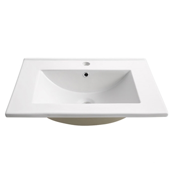 Fresca Torino 24" White Integrated Sink with Countertop