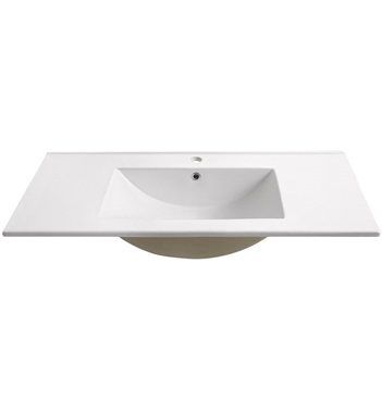 Fresca Torino 36" White Integrated Sink with Countertop