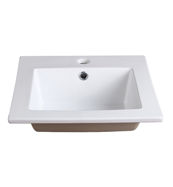 Fresca Allier 16" White Integrated Sink with Countertop