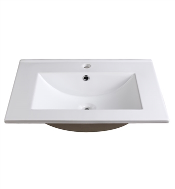 Fresca Allier 24" White Integrated Sink with Countertop