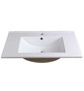 Fresca Allier 30" White Integrated Sink with Countertop